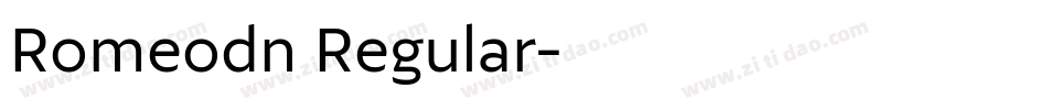 Romeodn Regular字体转换